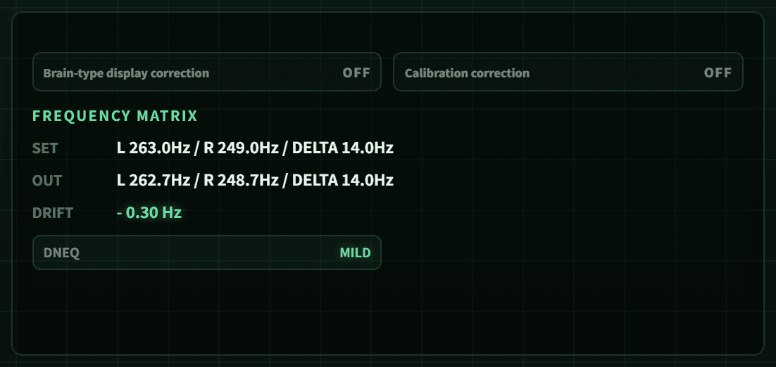 BIFROST live monitor with threshold, frequency matrix, DNEQ state, and verification readouts